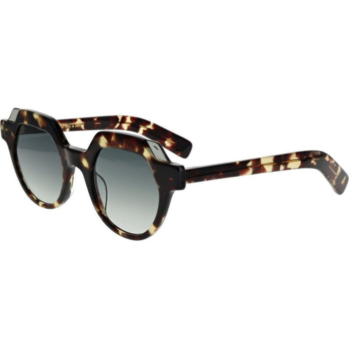 Leblanc, Dark Brown Tortoiseshell/Light Grey and Green Gradient Lenses