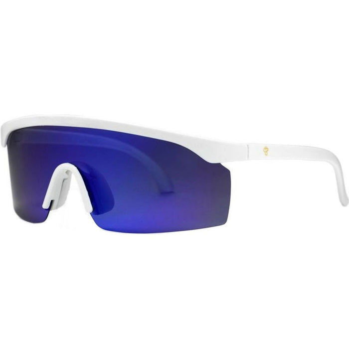 Lelle, White/Blue Mirror Polarised Lenses
