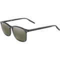 Lenwood, Shiny Translucent Gunmetal/555nm Photochromic Polarised Glass Lenses
