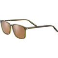 Lenwood, Shiny Crystal Dark Green/Drivers Photochromic Polarised Glass Lenses