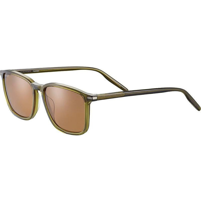Lenwood, Shiny Crystal Dark Green/Drivers Photochromic Polarised Glass Lenses