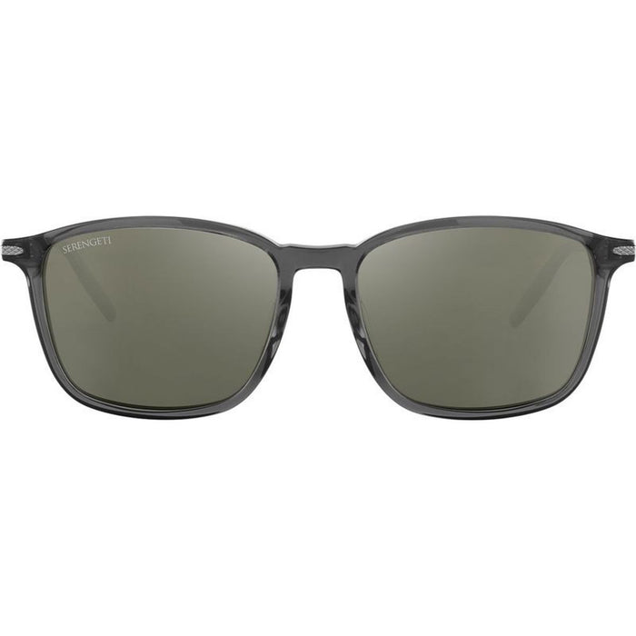 Lenwood, Shiny Translucent Gunmetal/555nm Photochromic Polarised Glass Lenses
