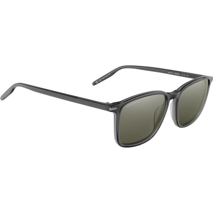 Lenwood, Shiny Translucent Gunmetal/555nm Photochromic Polarised Glass Lenses