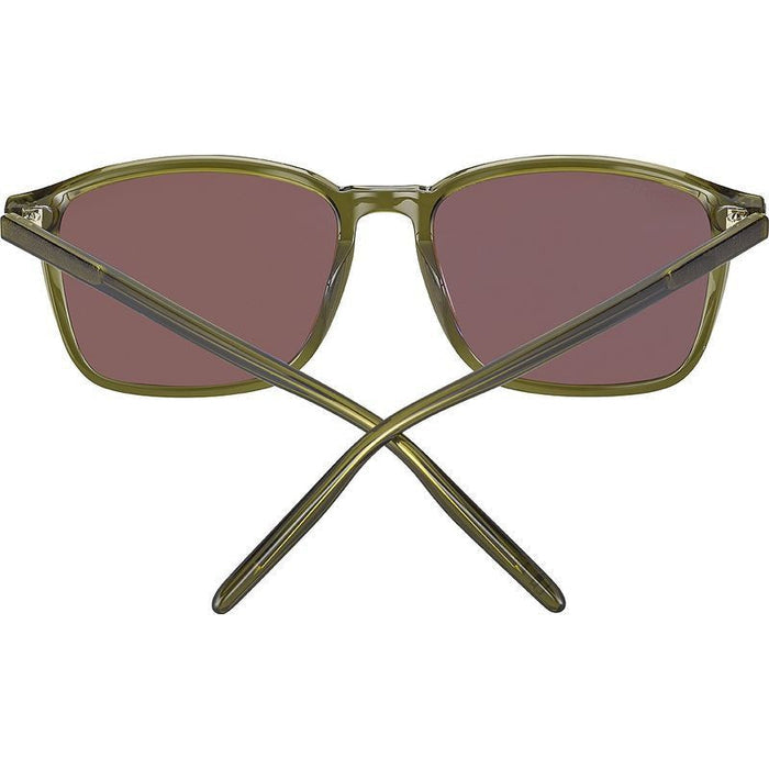 Lenwood, Shiny Crystal Dark Green/Drivers Photochromic Polarised Glass Lenses