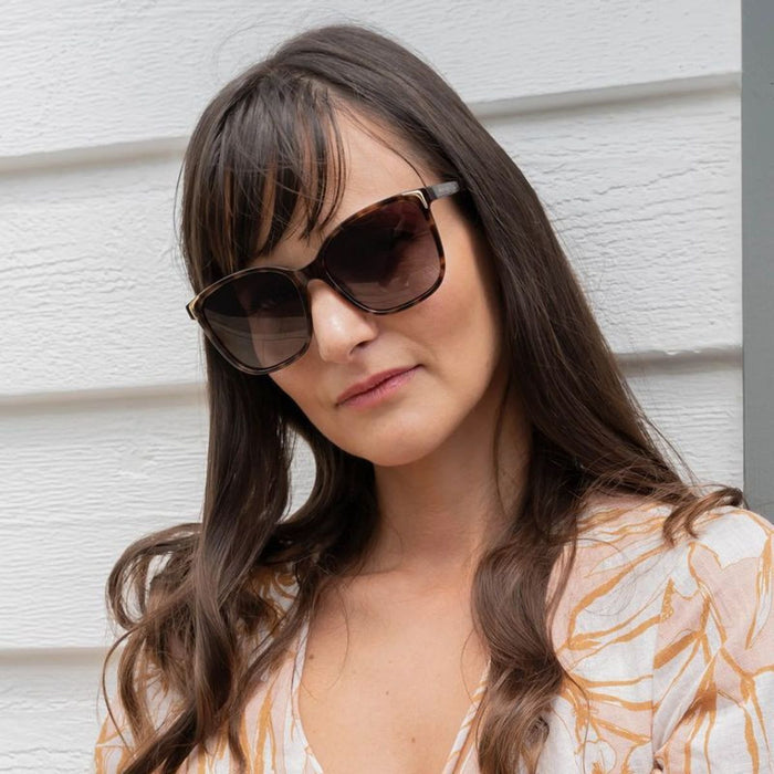 Leticia II, Tortoiseshell/Brown Polarised Lenses