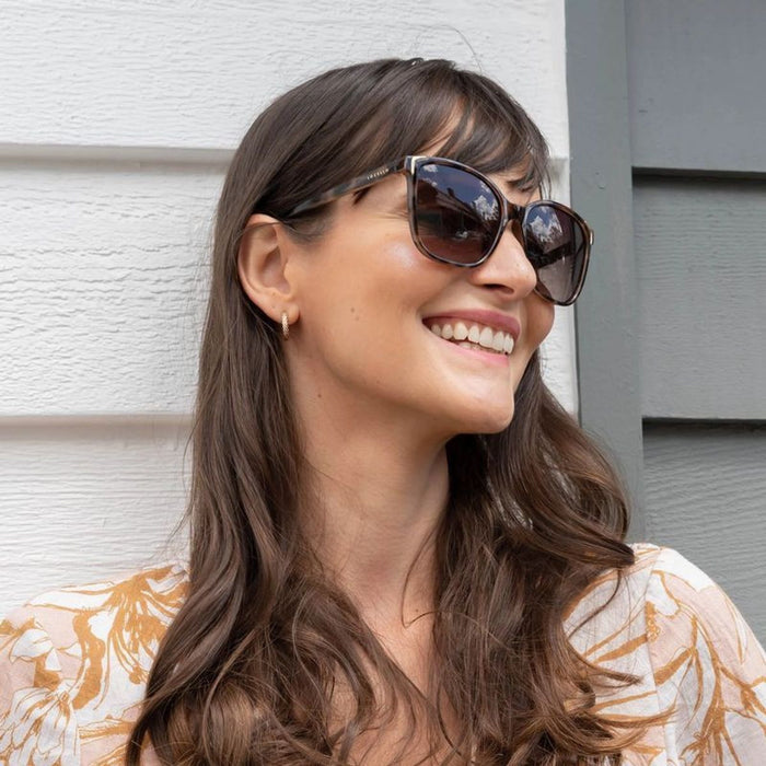 Leticia II, Tortoiseshell/Brown Polarised Lenses