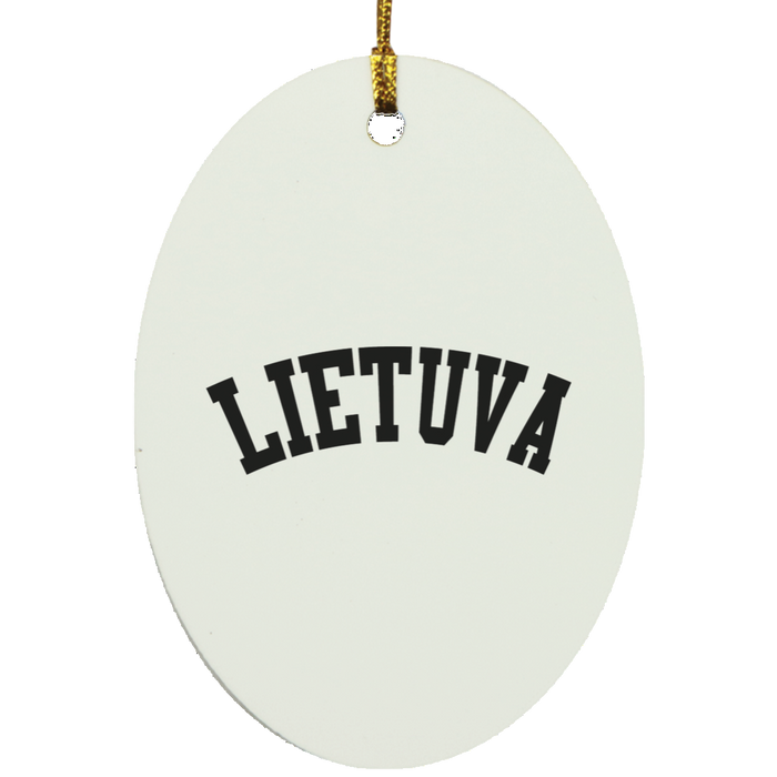 Lietuva - MDF Oval Ornament