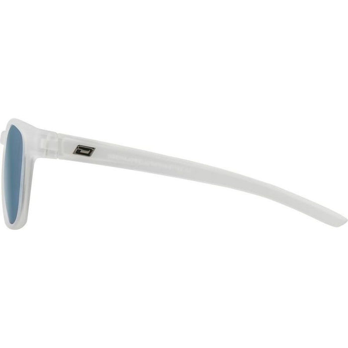 Lit, Satin Xtal Clear/Blue Flash Mirror Polarised Lenses