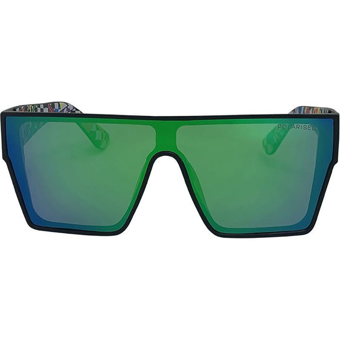 Live and Let Live, Matte Black/Green Mirror Polarised Lenses