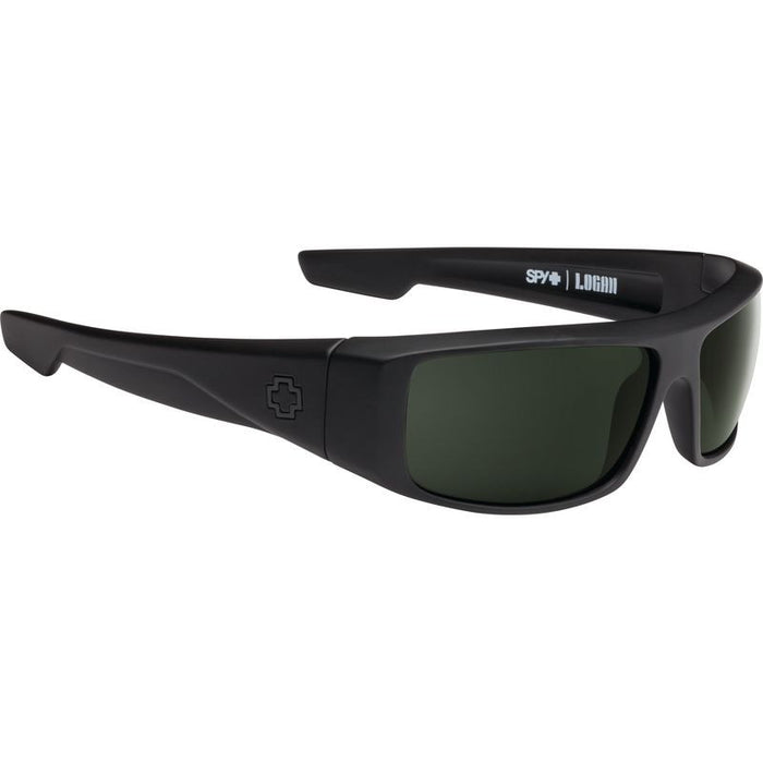 Logan, Soft Matte Black/Happy Grey Green Lenses