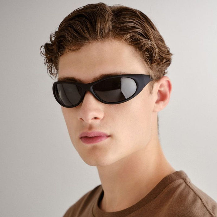 Logan, Black Rubber/Green Polarised Lenses