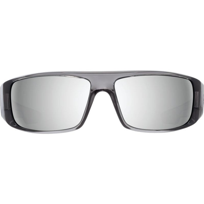 Logan, Clear Smoke/Happy Grey Green Silver Mirror Lenses