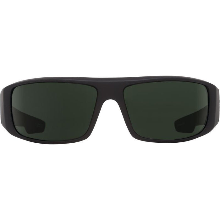 Logan, Soft Matte Black/Happy Grey Green Lenses