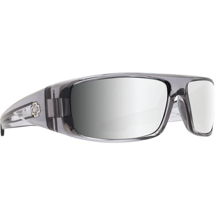 Logan, Clear Smoke/Happy Grey Green Silver Mirror Lenses