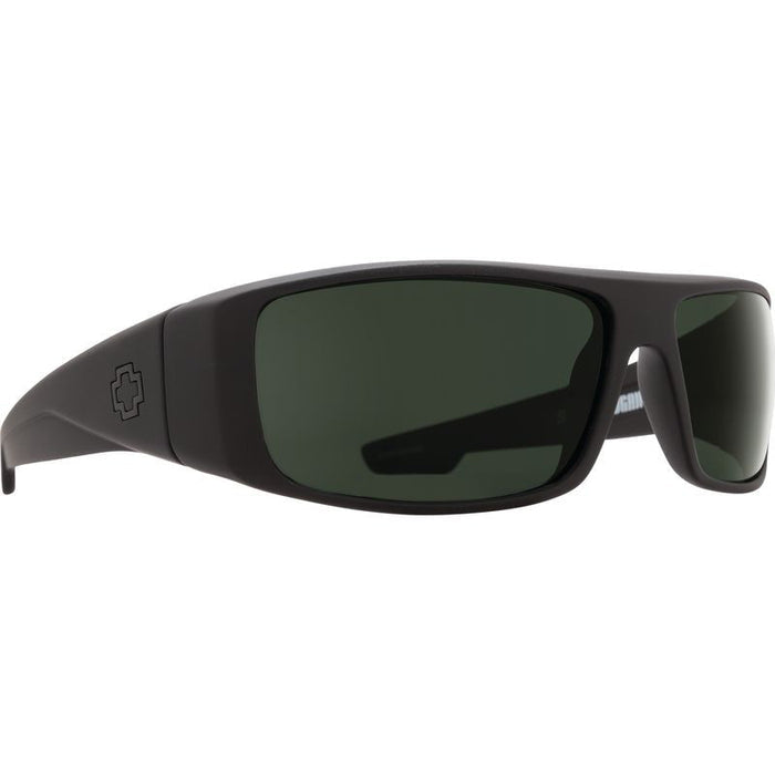 Logan, Soft Matte Black/Happy Grey Green Lenses
