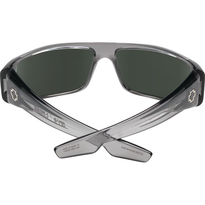 Logan, Clear Smoke/Happy Grey Green Silver Mirror Lenses