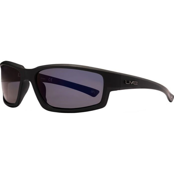 Long Tail, Matte Black/Blue Mirror Polarised Lenses