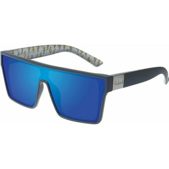 Loose Cannon, Pearl Grey/Ice Blue Flash Mirror Polarised Lenses