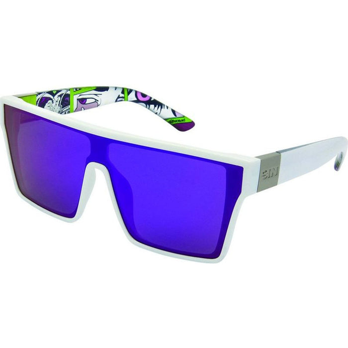 Loose Cannon, White/Purple Mirror Polarised Lenses