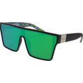 Loose Cannon, Matte Black/Green Flash Mirror Polarised Lenses