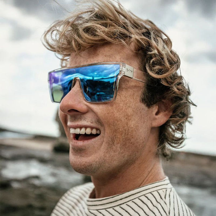 Loose Cannon, Crystal/Blue Mirror Polarised Lenses