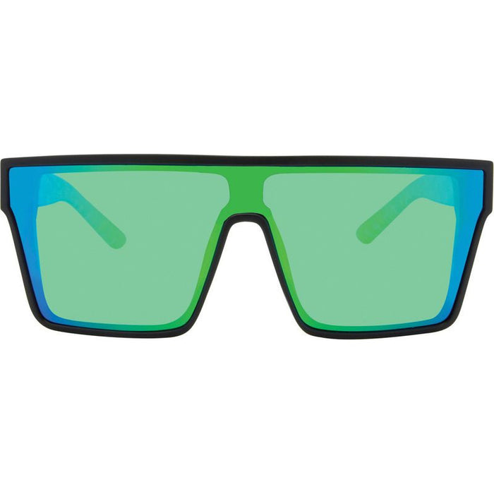 Loose Cannon, Matte Black/Green Flash Mirror Polarised Lenses