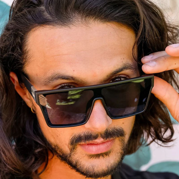 Loose Cannon, Shiny Black/Smoke Gradient Polarised Lenses