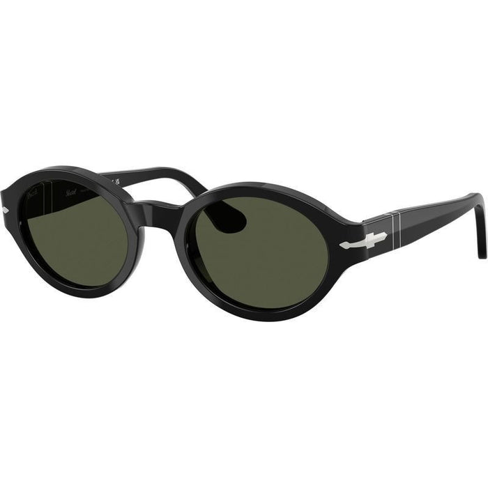 Loris PO3378S, Black/Green Glass Lenses 51 Eye Size