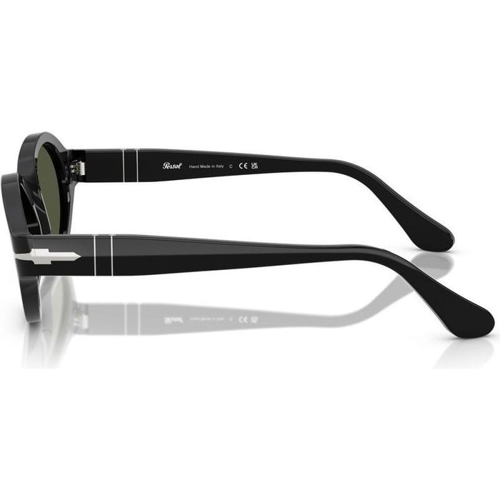 Loris PO3378S, Black/Green Glass Lenses 51 Eye Size