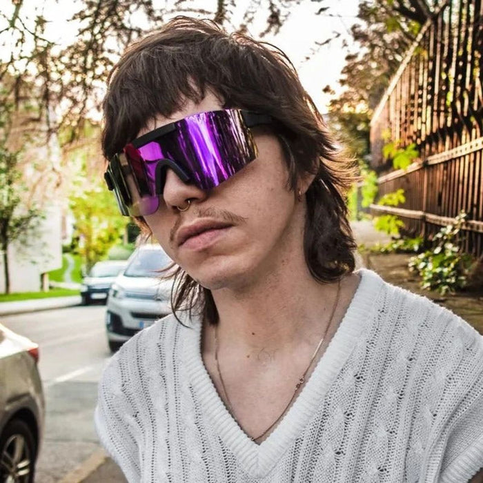 Luca, Black/Purple Mirror Polarised Lenses