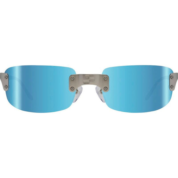 Luna 2, Satin Chrome/Blue Water Mirror Polarised Lenses