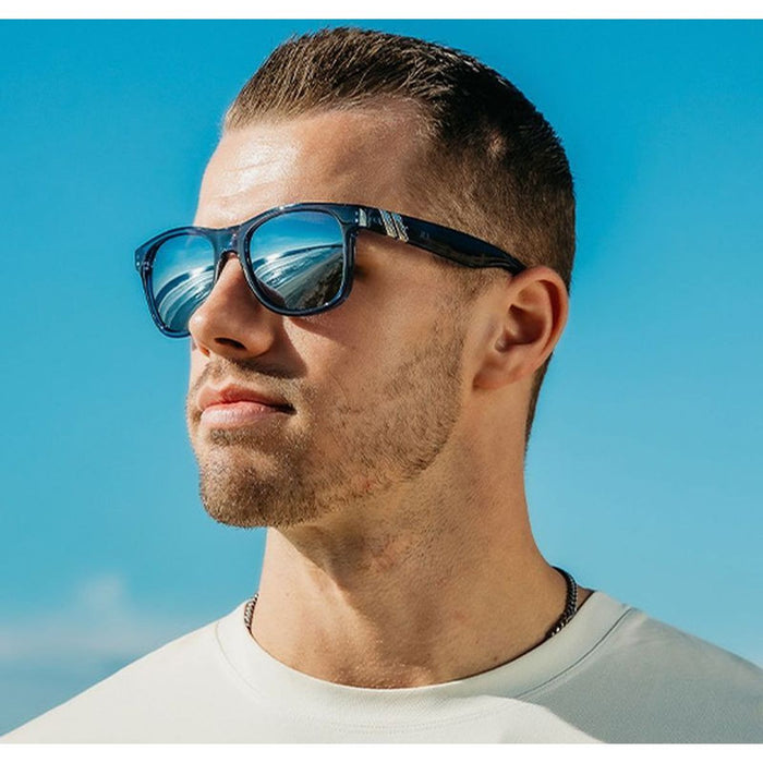 M Class X2, Deep Blue Crystal Blue/Silver Mirror Polarised Lenses