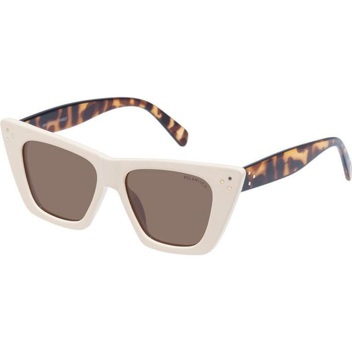 Magenta, Ivory and Dark Tort/Brown Polarised