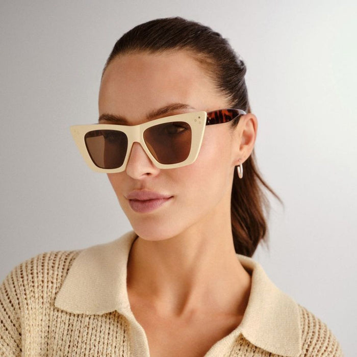 Magenta, Ivory and Dark Tort/Brown Polarised