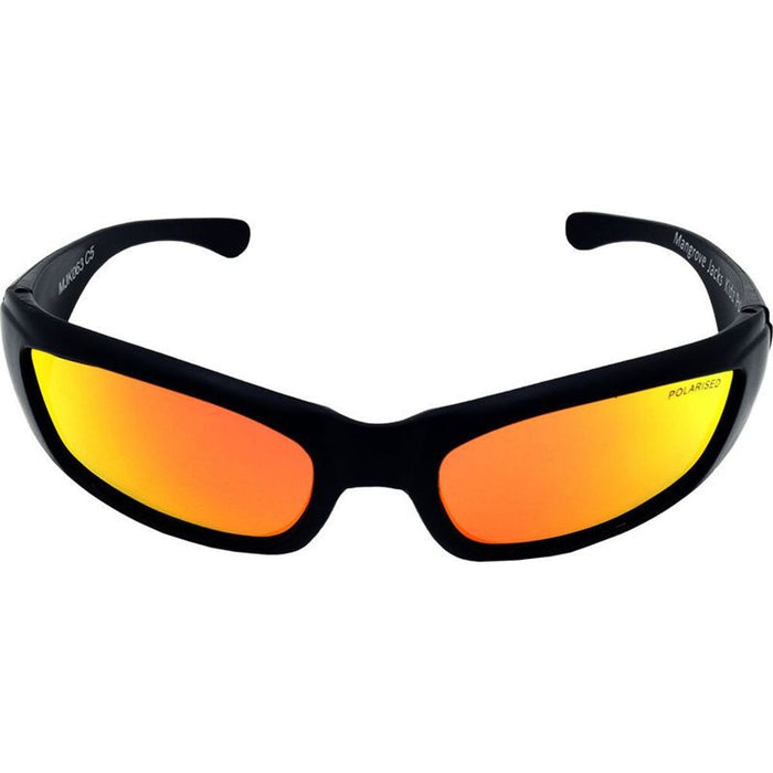 Mangrove Jacks Kids 063, Matte Black/Red Mirror Polarised Lenses