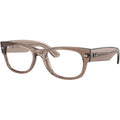 Mega Wayfarer II RX0832V, Transparent Taupe Beige/Clear Lenses