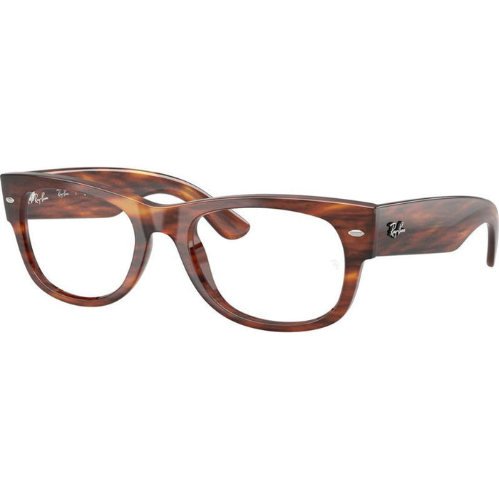 Mega Wayfarer II RX0832V, Striped Havana/Clear Lenses