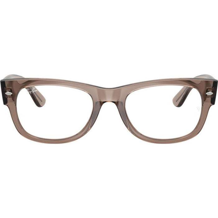 Mega Wayfarer II RX0832V, Transparent Taupe Beige/Clear Lenses