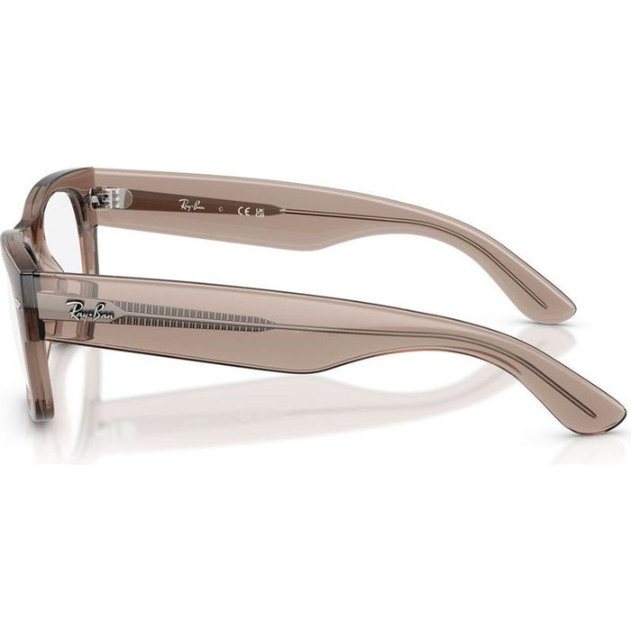 Mega Wayfarer II RX0832V, Transparent Taupe Beige/Clear Lenses