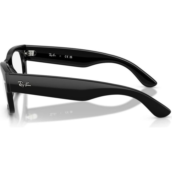 Mega Wayfarer II RX0832V, Black/Clear Lenses