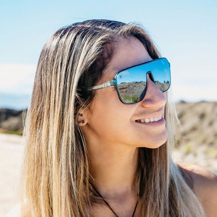 Meister X2, Gentle Prince Crystal Blue/Silver Mirror Polarised Lenses