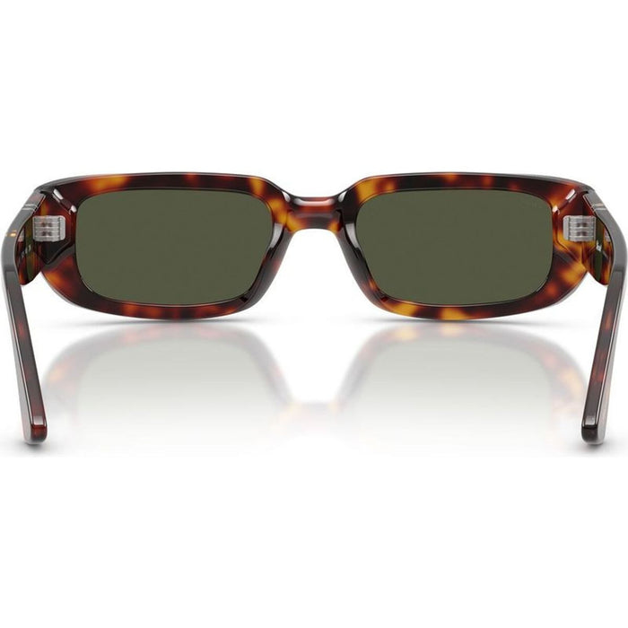 Mel PO3385S, Havana/Green Glass Lenses 53 Eye Size