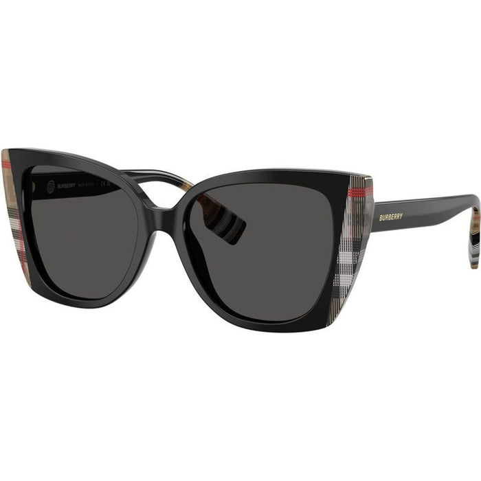 Meryl BE4393, Black and Vintage Check/Dark Grey Lenses