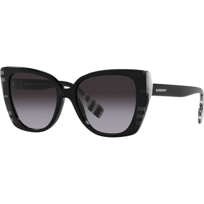Meryl BE4393, Black Check White Black/Dark Grey Gradient Lenses