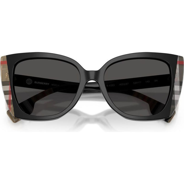 Meryl BE4393, Black and Vintage Check/Dark Grey Lenses