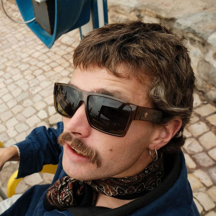 Miguel, Moss Green/Black Polarised Lenses