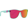 Millenia X2, Dance Electric Gloss Crystal Teal/Hot Pink Mirror Polarised Lenses