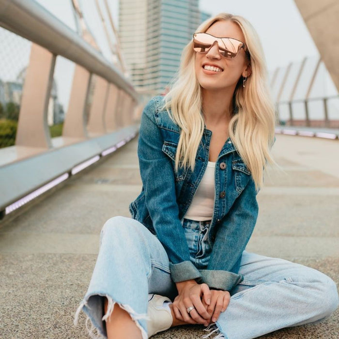 Millenia X2, Lion Heart Matte Crystal Peach Tortoise/Champagne Mirror Polarised Lenses