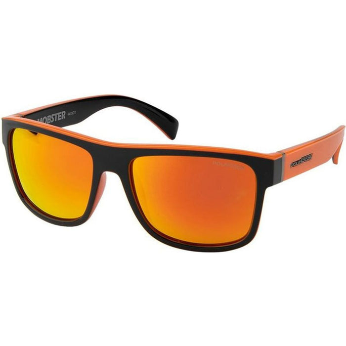 Mobster, Black and Orange/Orange Mirror Polarised Lenses