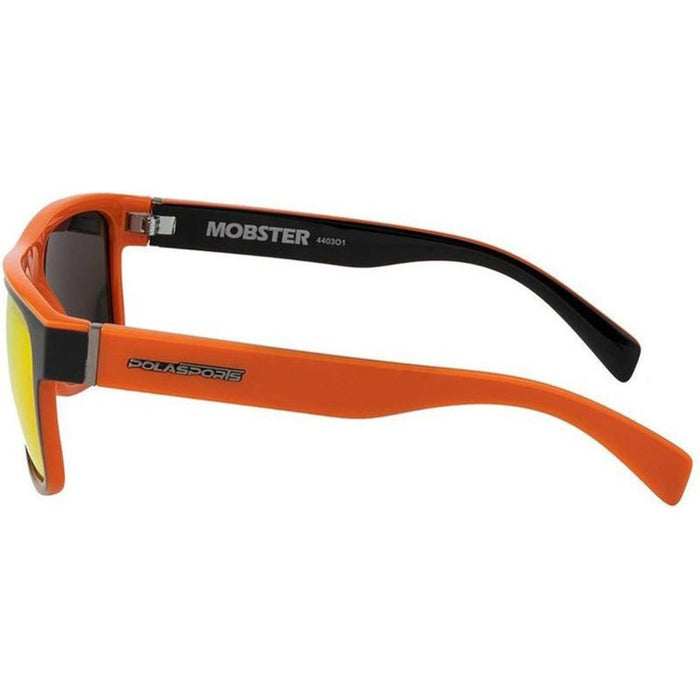 Mobster, Black and Orange/Orange Mirror Polarised Lenses